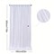 10x10 Ft White Backdrop Curtain – Soft Wrinkle-Free Fabric Photography Background, 2 Panels for Wedding, Party & Event Decoration